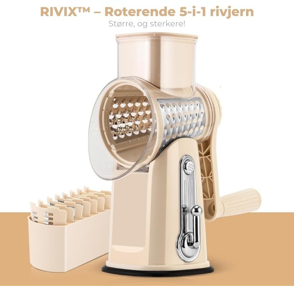 Rivix™ - Roterende 5 - i - 1 rivjern og grønnsakskutter - Til Kjøkkenet