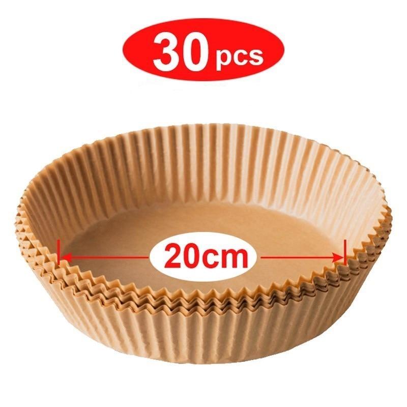 Bakepapir til airfryer - 30stk - Til Kjøkkenet