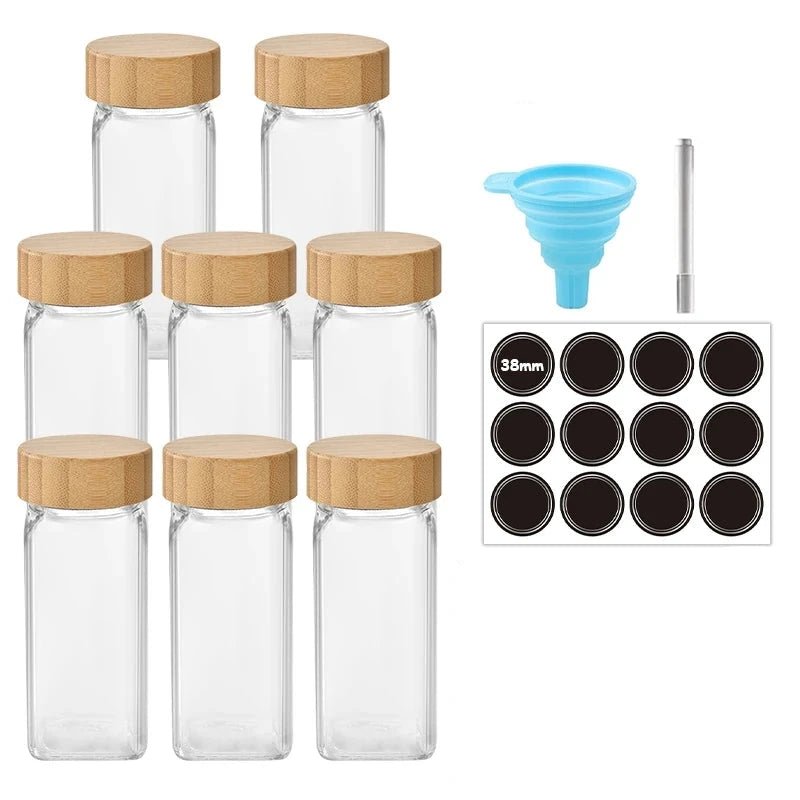 Krydderglass med bambuslokk - Til Kjøkkenet