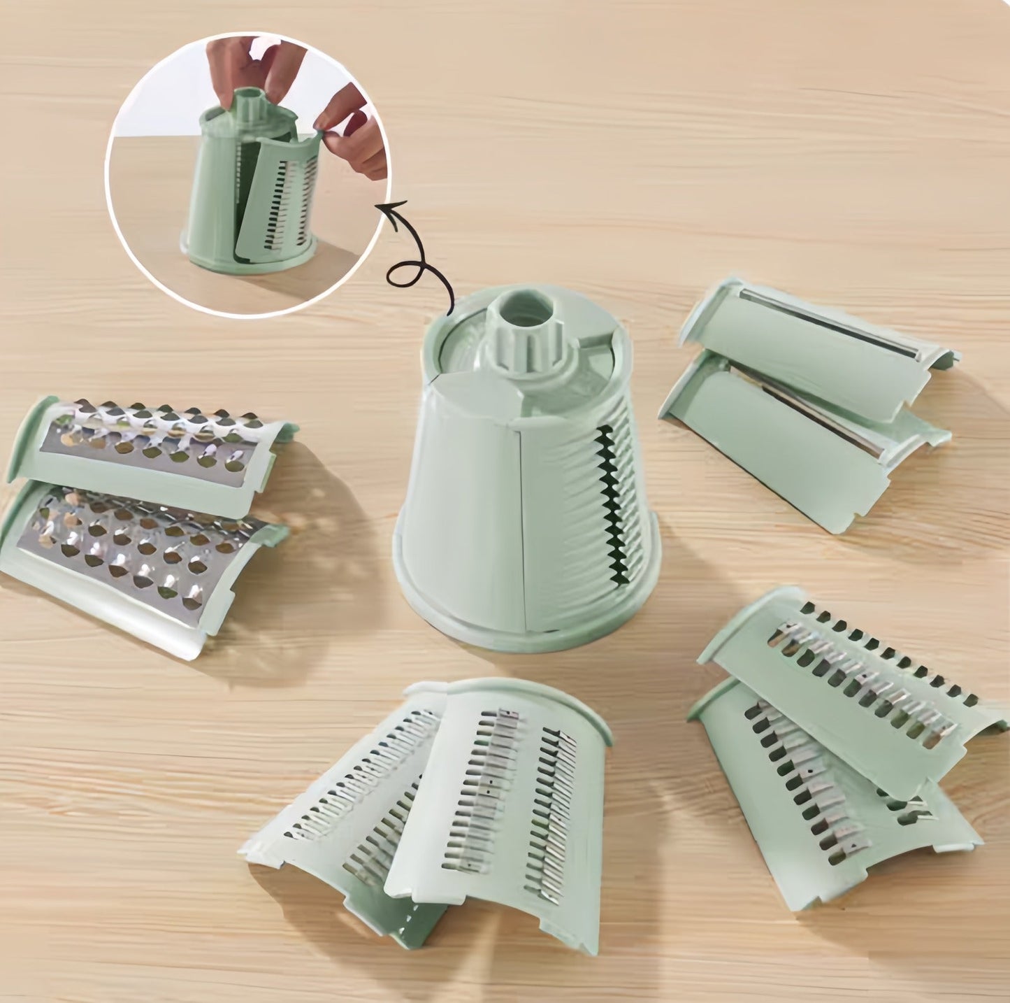 Rivix™ - Roterende 5 - i - 1 rivjern og grønnsakskutter - Til Kjøkkenet