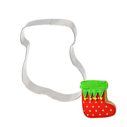 5Pcs Christmas Cookie Cutter Set Gingerbread Man Xmas Tree Biscuit Mold Stamp 2024 Christmas Party New Year Baking Accessories - Til Kjøkkenet