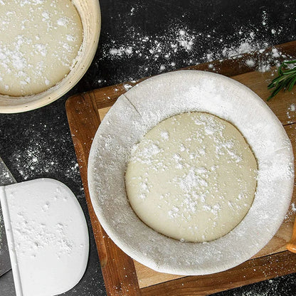 Handmade Round or Oval Shape Natural Rattan Basket Banneton Dough Proofing Basket Dough Fermentation Basket Bread Baking Tools - Til Kjøkkenet