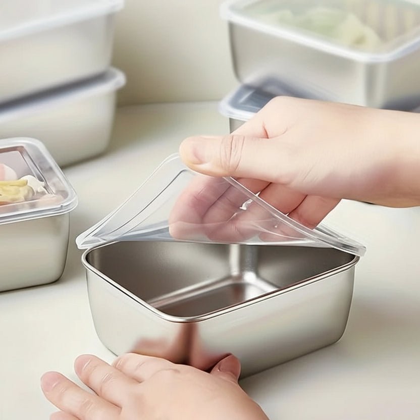 Matbokser i rustfritt stål – 5 pakning - Til Kjøkkenet