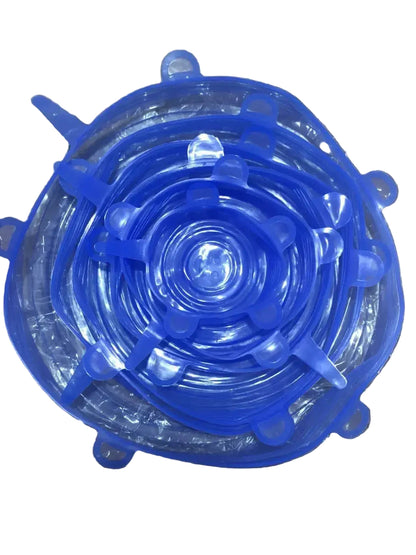 Silikonlokk for matoppbevaring - 6 pakning