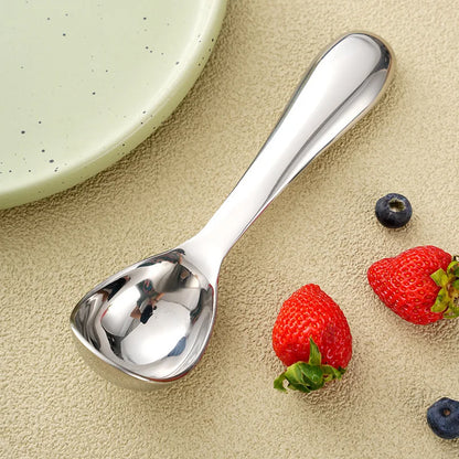 Solid iskrem-skje i rustfritt stål