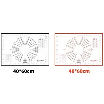 Oversize 60/70/80cm Silicone Baking Mat Rolling Kneading Pad Pastry Tools Crepes Pizza Dough Non-Stick Silicone Mat For Kitchen - Til Kjøkkenet