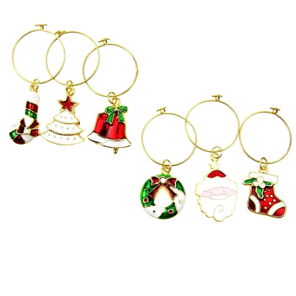 Julepynt til glass – 6stk - Til Kjøkkenet