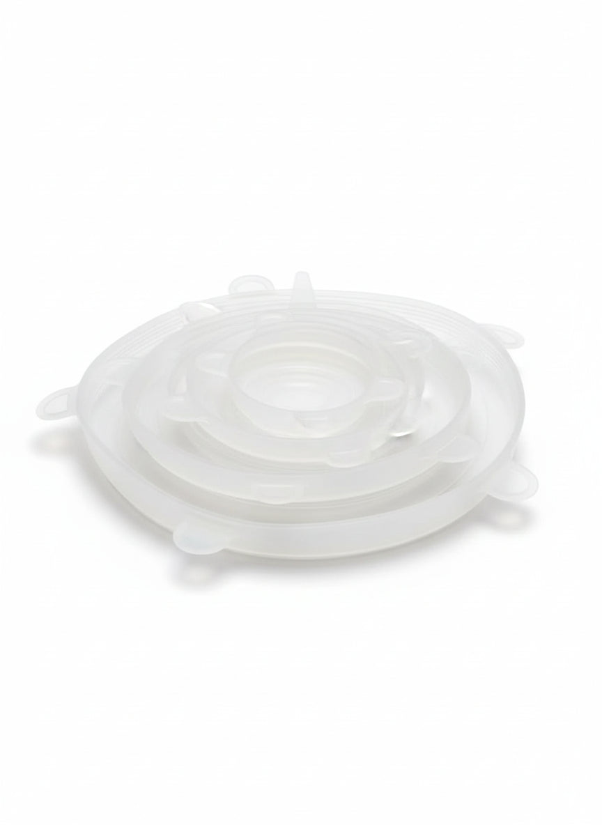 Silikonlokk for matoppbevaring - 6 pakning