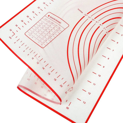 Oversize 60/70/80cm Silicone Baking Mat Rolling Kneading Pad Pastry Tools Crepes Pizza Dough Non-Stick Silicone Mat For Kitchen - Til Kjøkkenet