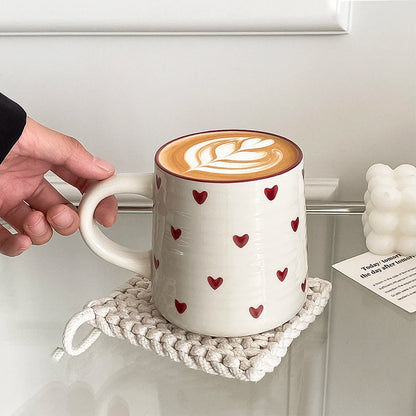 Keramikkrus med hjerter