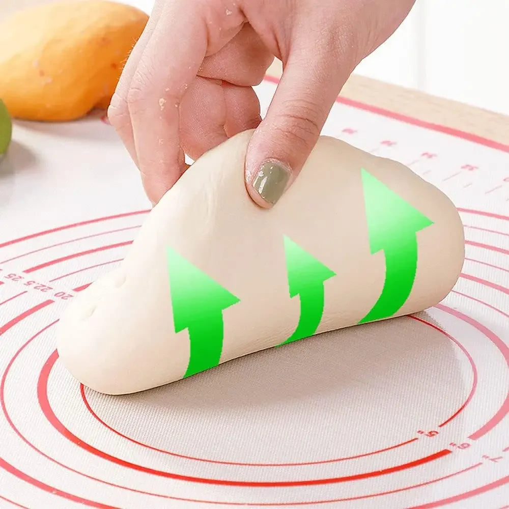 Oversize 60/70/80cm Silicone Baking Mat Rolling Kneading Pad Pastry Tools Crepes Pizza Dough Non-Stick Silicone Mat For Kitchen - Til Kjøkkenet