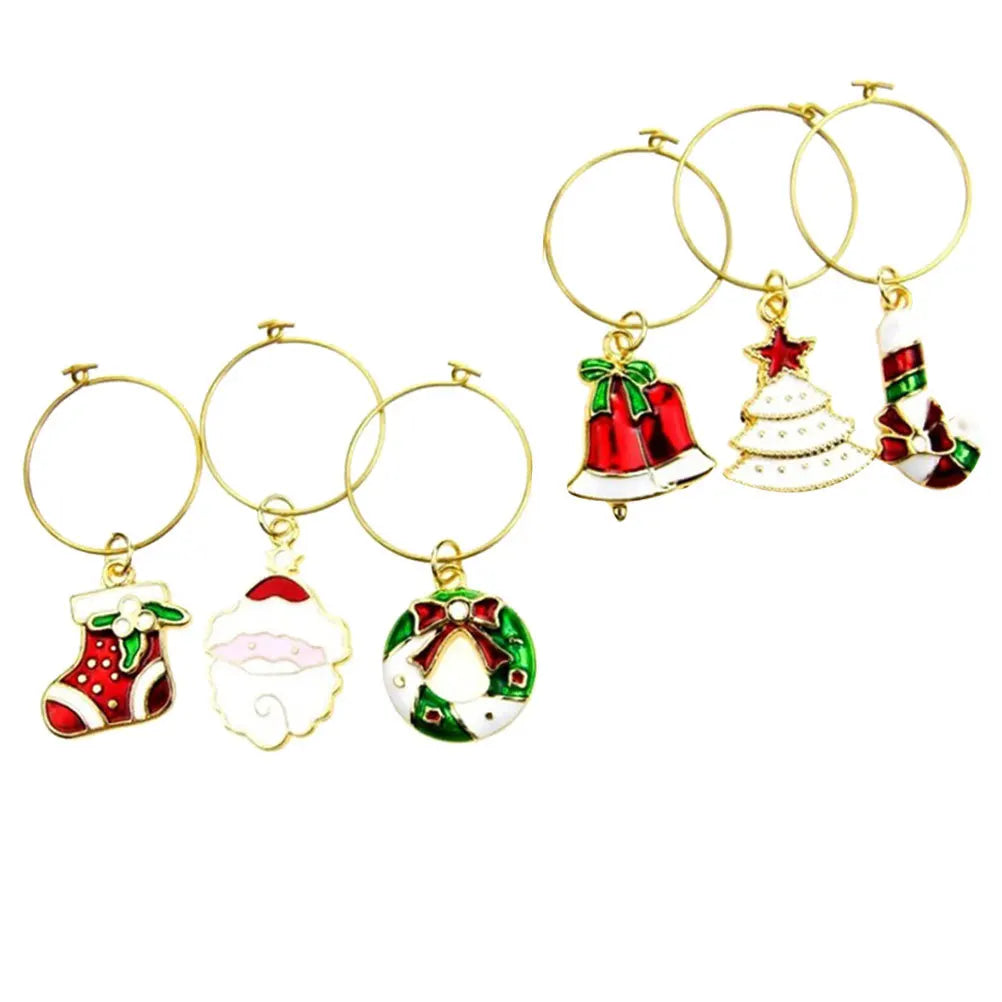 Julepynt til glass – 6stk - Til Kjøkkenet