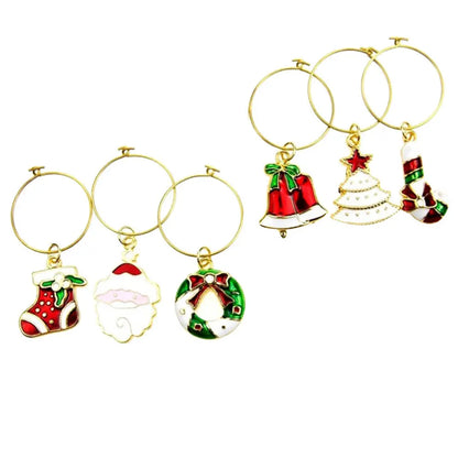 Julepynt til glass – 6stk - Til Kjøkkenet