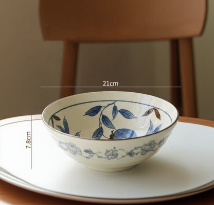 Serveringsservise med blått mønster - Til Kjøkkenet