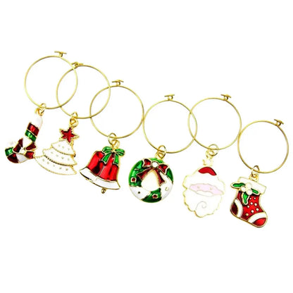 Julepynt til glass – 6stk - Til Kjøkkenet