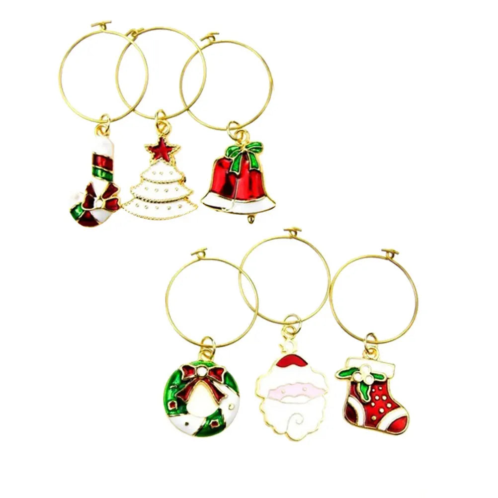 Julepynt til glass – 6stk - Til Kjøkkenet