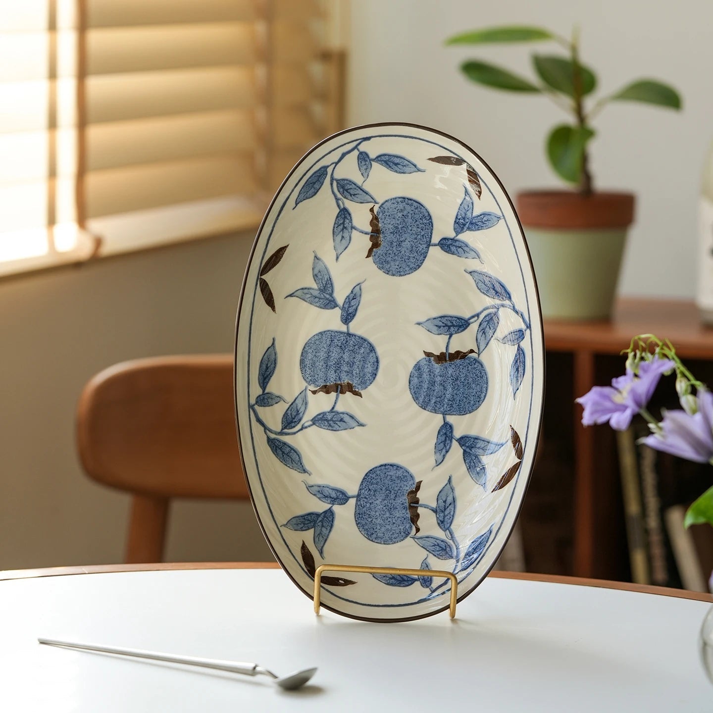 Serveringsservise med blått mønster - Til Kjøkkenet