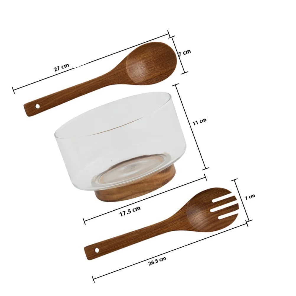 Salatbolle med salatbestikk