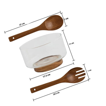 Salatbolle med salatbestikk