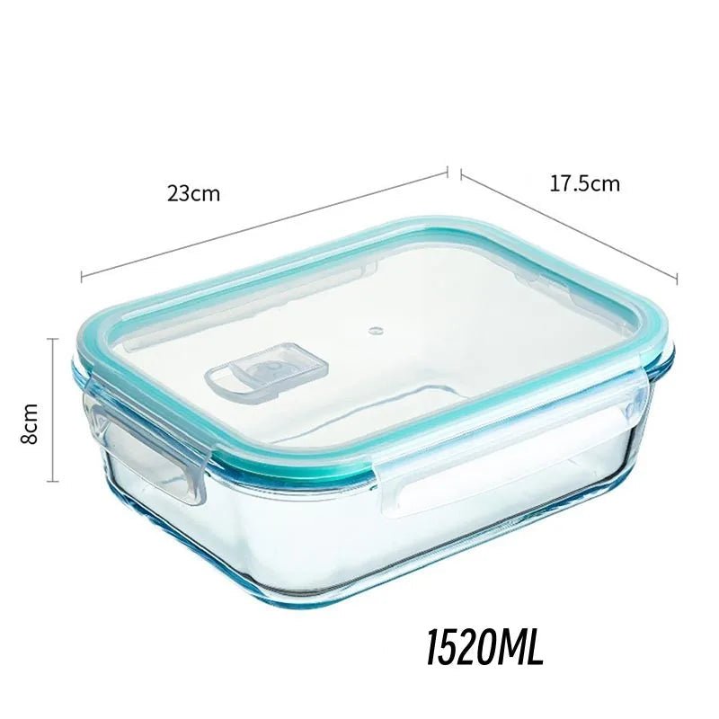 Matboks i borosilikatglass med tett lokk - Til Kjøkkenet