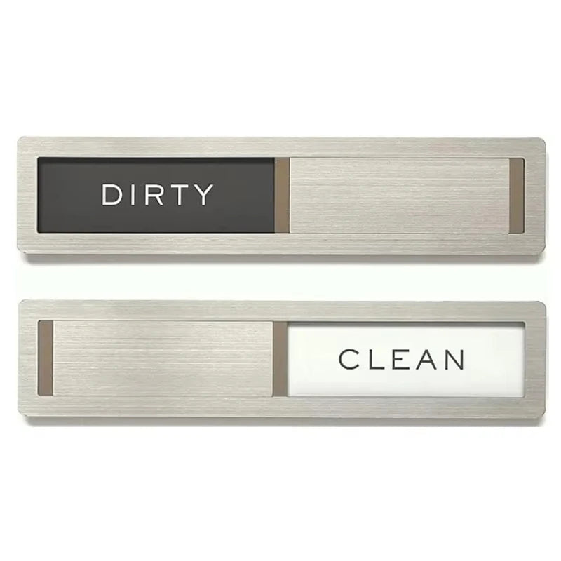Oppvaskmaskin-skilt: Clean/Dirty