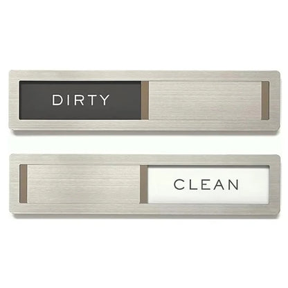 Oppvaskmaskin-skilt: Clean/Dirty