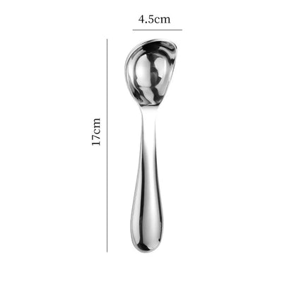 Solid iskrem-skje i rustfritt stål