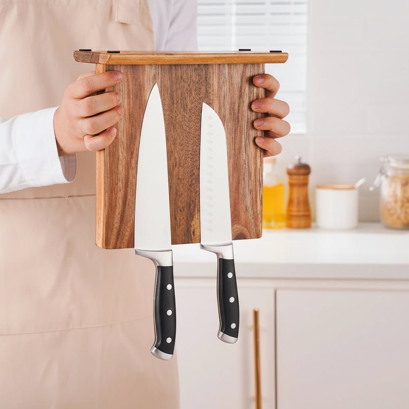 Magnetisk knivblokk i akasietre - Til Kjøkkenet