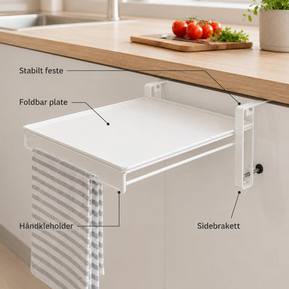 BenkLift tekniske detaljer med stabilt beslag og foldbar plade